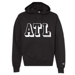 ATL 3-D - LOGO HOODIE (BLACK/WHITE)